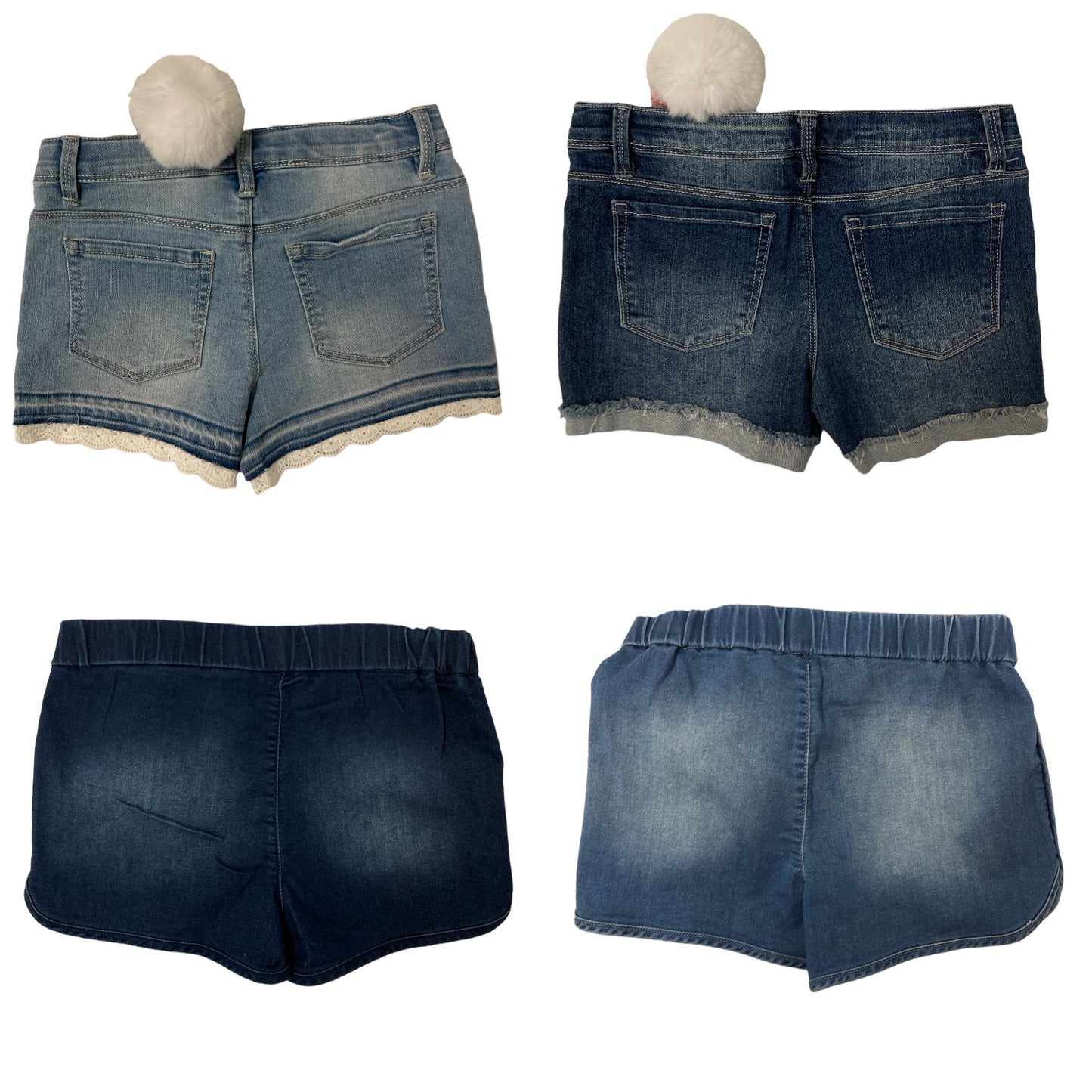 Member's Mark Girl's Denim Short With Removable Accessory