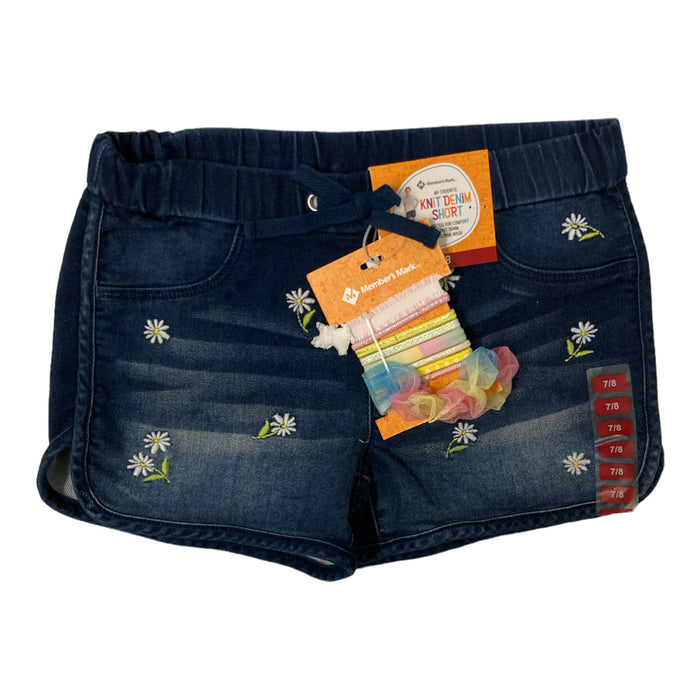 Member's Mark Girl's Denim Short With Removable Accessory