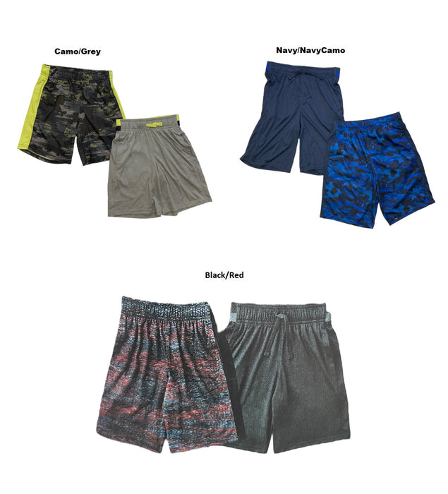 Member's Mark Boy's 2-Pack Moisture Wicking Lightweight Active Shorts