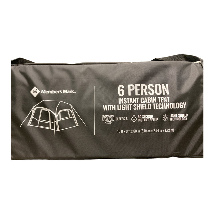 Member's Mark 6-Person Instant Cabin Tent with Light Shield Technology