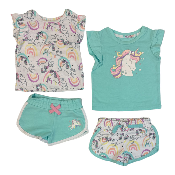 Member's Mark Baby & Toddler Girl's 4-Piece Shorts & Tops Playwear Set