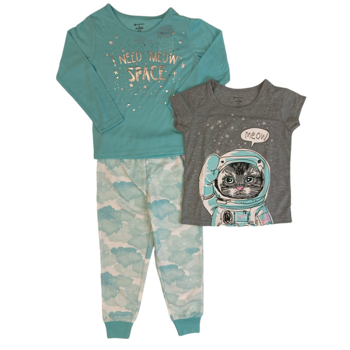 Member's Mark Girl's 3-Piece Graphic Print Sleep Pant Set