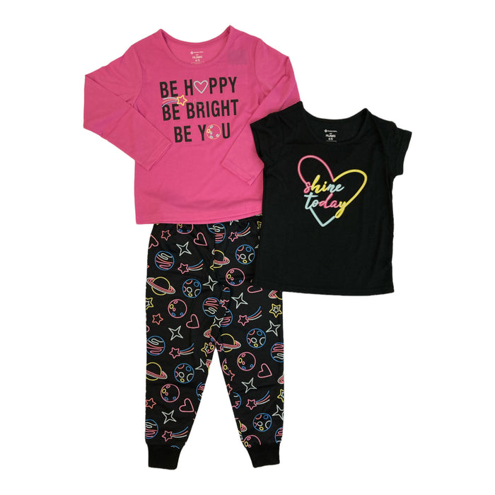 Member's Mark Girl's 3-Piece Graphic Print Sleep Pant Set