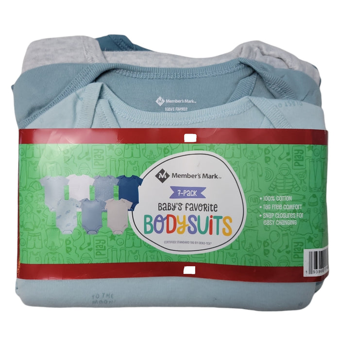 Member's Mark Tag-Free Comfort Baby's Favorite 7-Pack Body-Suits