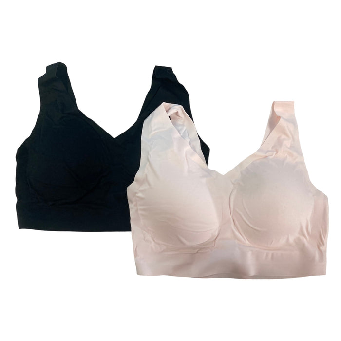 Member's Mark Women's Soft Wirefree Invisible Comfort Bralette, 2 Pack