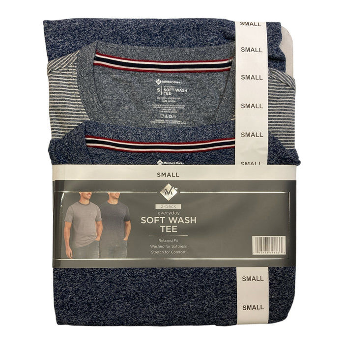 Member's Mark Men's 2-Pack Easy-Care Everyday Super Soft Fabric Tee