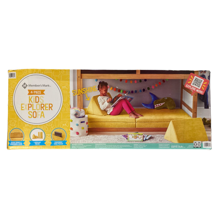 Member's Mark 4 Piece Kids Explorer Sofa, Sunshine