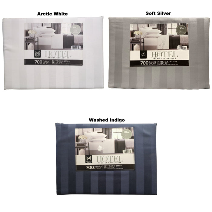 Member's Mark Striped Egyptian Cotton 6pc Sheet Set, 700 Thread Count, Full