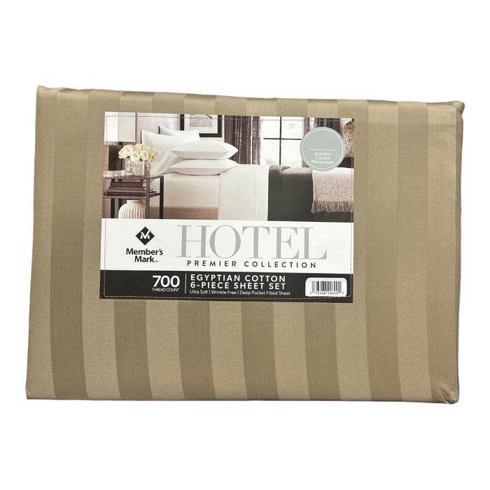 Member's Mark Hotel Premier Egyptian Cotton 6-Piece Sheet Set, 700 Thread Count