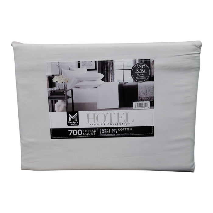 Members Mark 700 Thread Ct Hotel Premier Collection 6 Piece Sheet Set Split King
