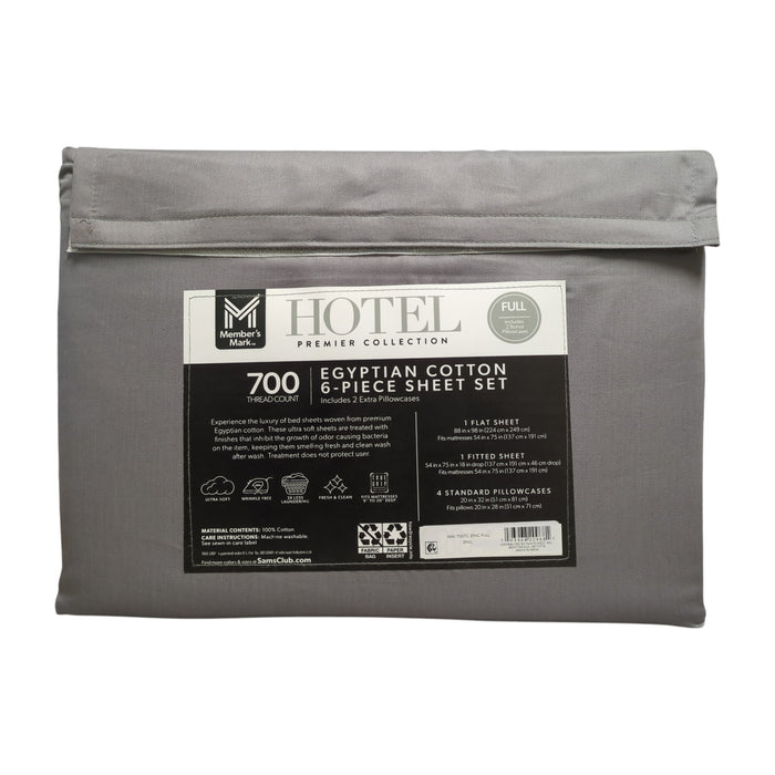 Member's Mark Egyptian Cotton 6pc Sheet Set, 700 Thread Count, Full