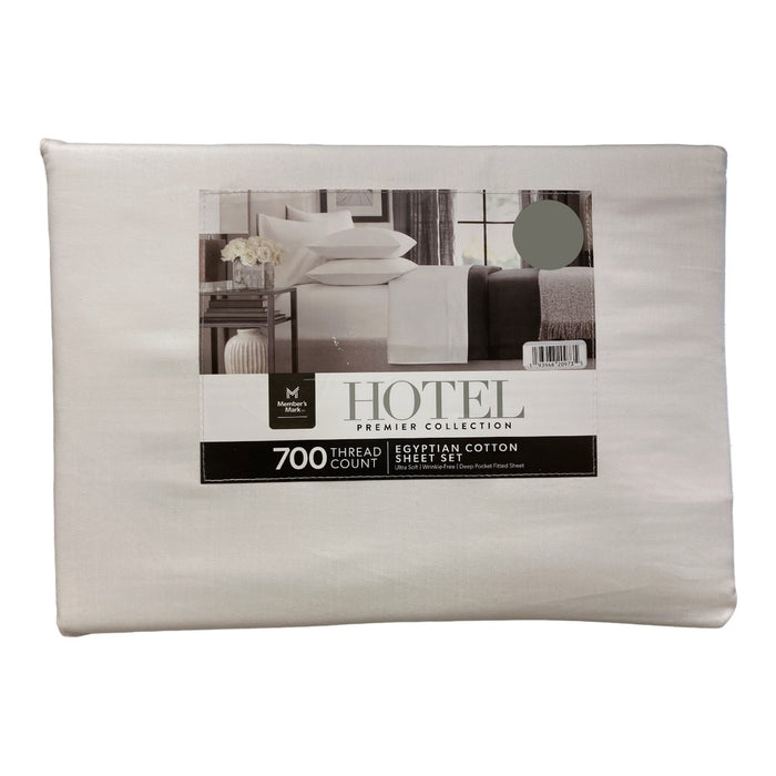 Member's Mark Hotel Egyptian Cotton 6-Piece Solid Sheet Set, 700 Thread Ct