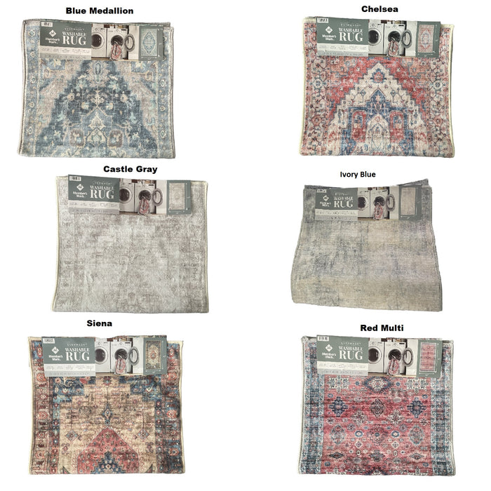 Member's Mark Everwash Pet/Kid Friendly Skid Resistant Washable Rug, 24in x 43in
