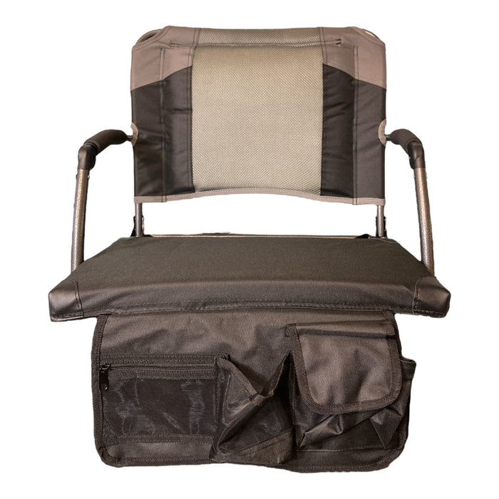 Member's Mark Deluxe Lightweight Folding Stadium Seat With Lumbar Support, Black