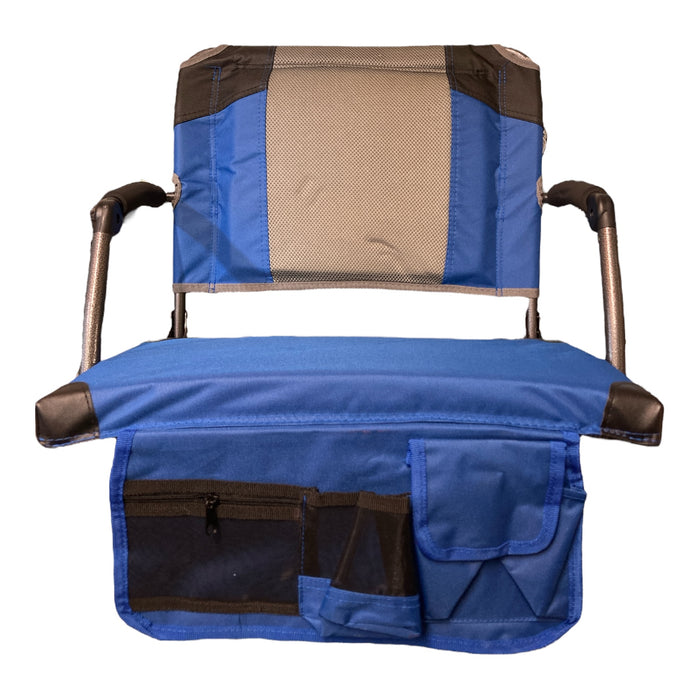 Member's Mark Deluxe Folding Stadium Seat With Lumbar Support, Blue