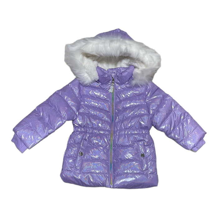Member's Mark Girl's Favorite Wind Resistant Puffer Jacket w/ Removable Fur Hood