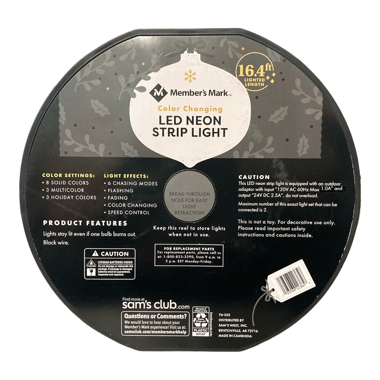 Member's Mark Indoor/Outdoor Color Changing LED Neon Strip Light, 16.4 Ewirelessgear