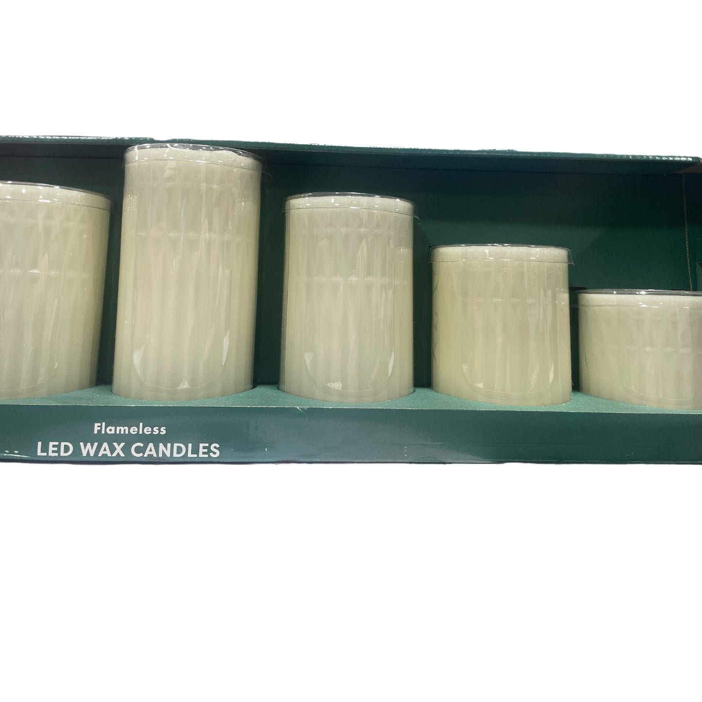 Member's Mark Flameless LED Wax Textured Candles w/ Remote, 7 Piece