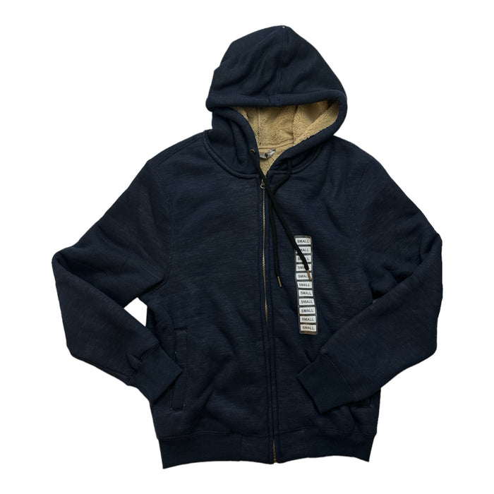 Member's Mark Men's Full Zip Rib Cuff & Hem Sherpa Lined Hoodie