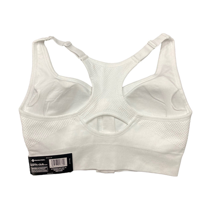 Member's Mark Women's 2-Pack Zip Front Seamless Adjustable Strap Sports Bra