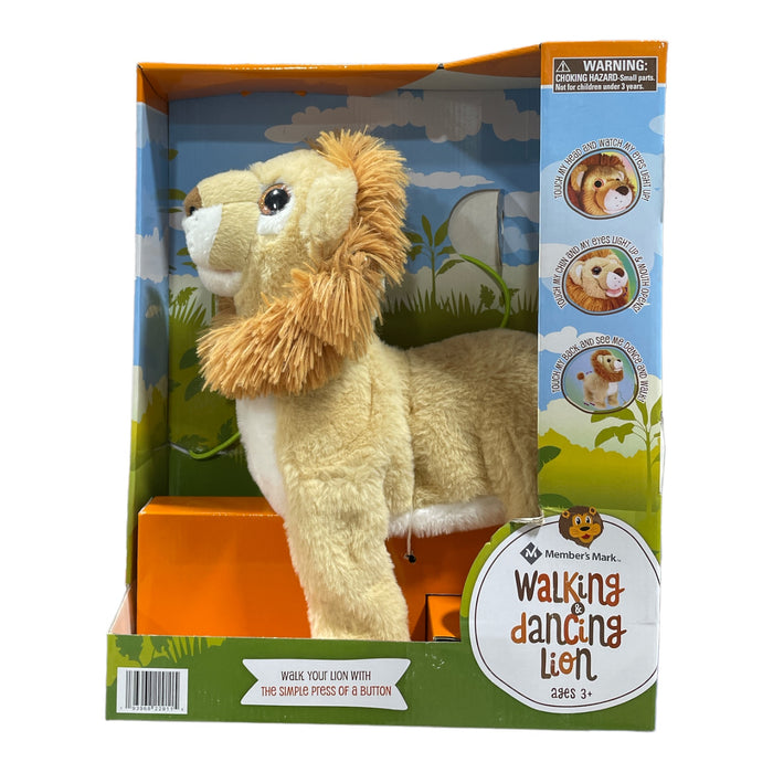 Member's Mark Remote Controlled Walking and Dancing Plush Lion, Tan