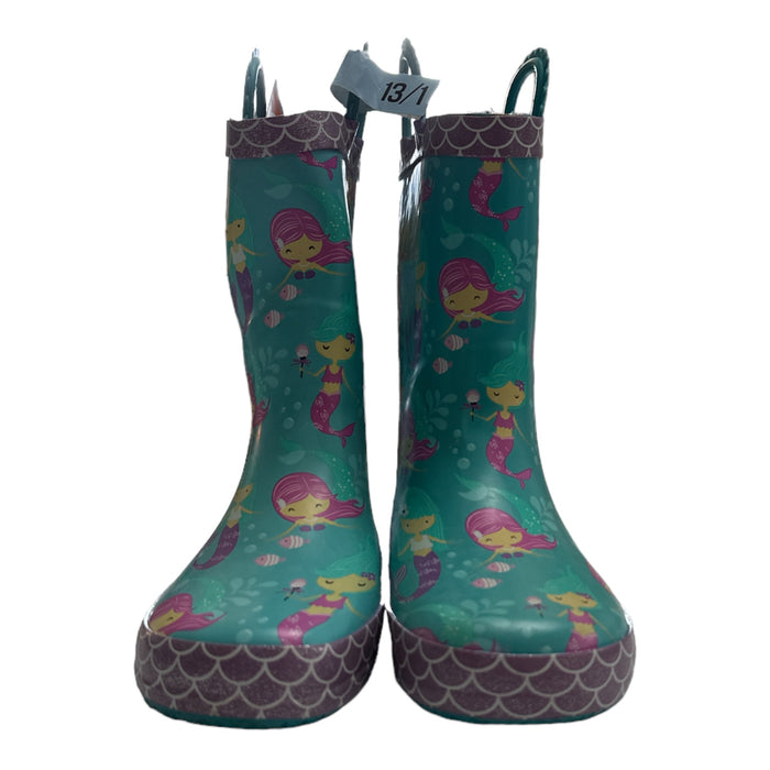 Member's Mark Girl's Waterproof Easy Pull-On Lined Rain Boots