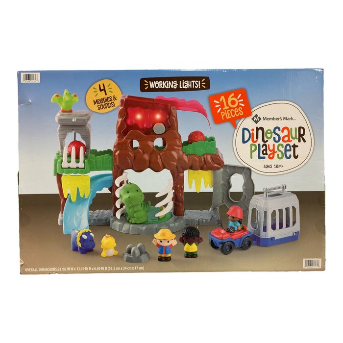 Member's Mark Preschoolers 16 Piece Dinosaur Playset with Lights and Sound