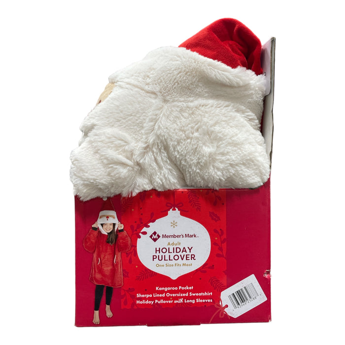 Member's Mark Adult Holiday Theme Pullover with Kangaroo Pocket (Santa Claus)