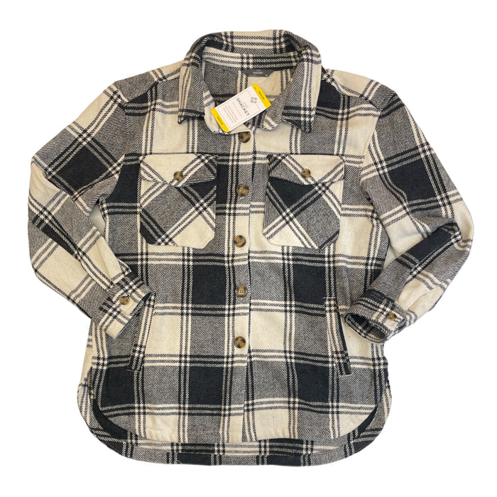 Member's Mark Women's Button Up Long Sleeve Warm Plaid Shacket