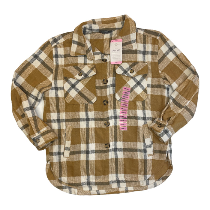 Member's Mark Women's Button Up Long Sleeve Warm Plaid Shacket