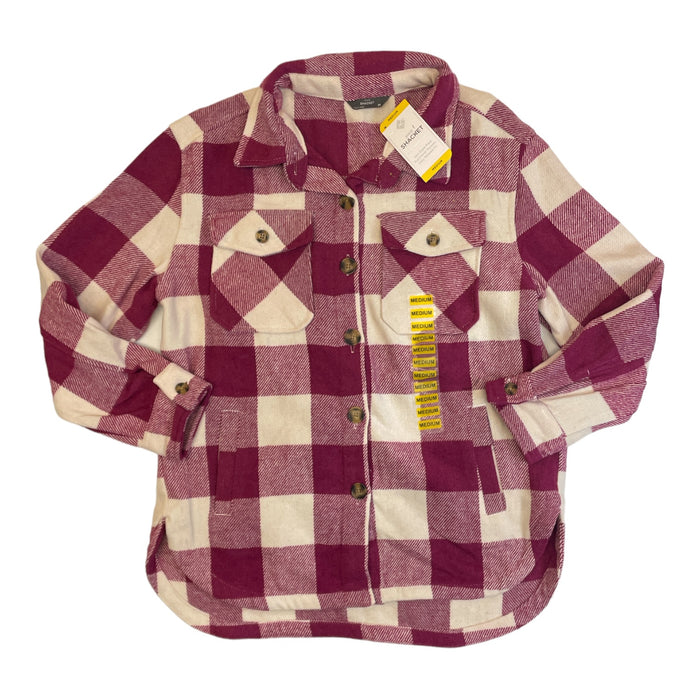 Member's Mark Women's Button Up Long Sleeve Warm Plaid Shacket