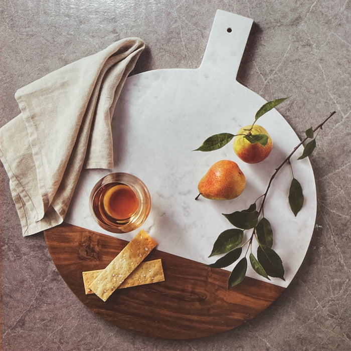 Member's Mark Handmade Marble & Acacia Wood Serving Board