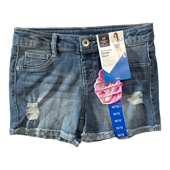 Member's Mark Girl's Favorite Adjustable Waist Stretch Denim Shorts