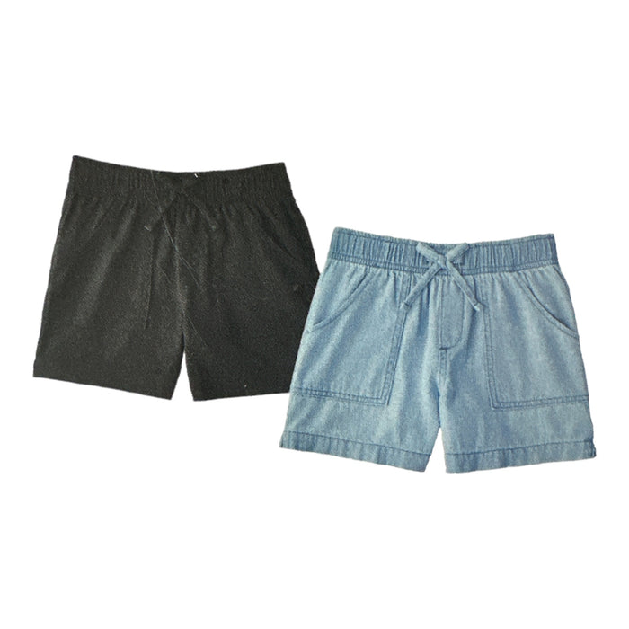 Member's Mark Girl's 2-Pack Elastic Waistband Pull-On Shorts