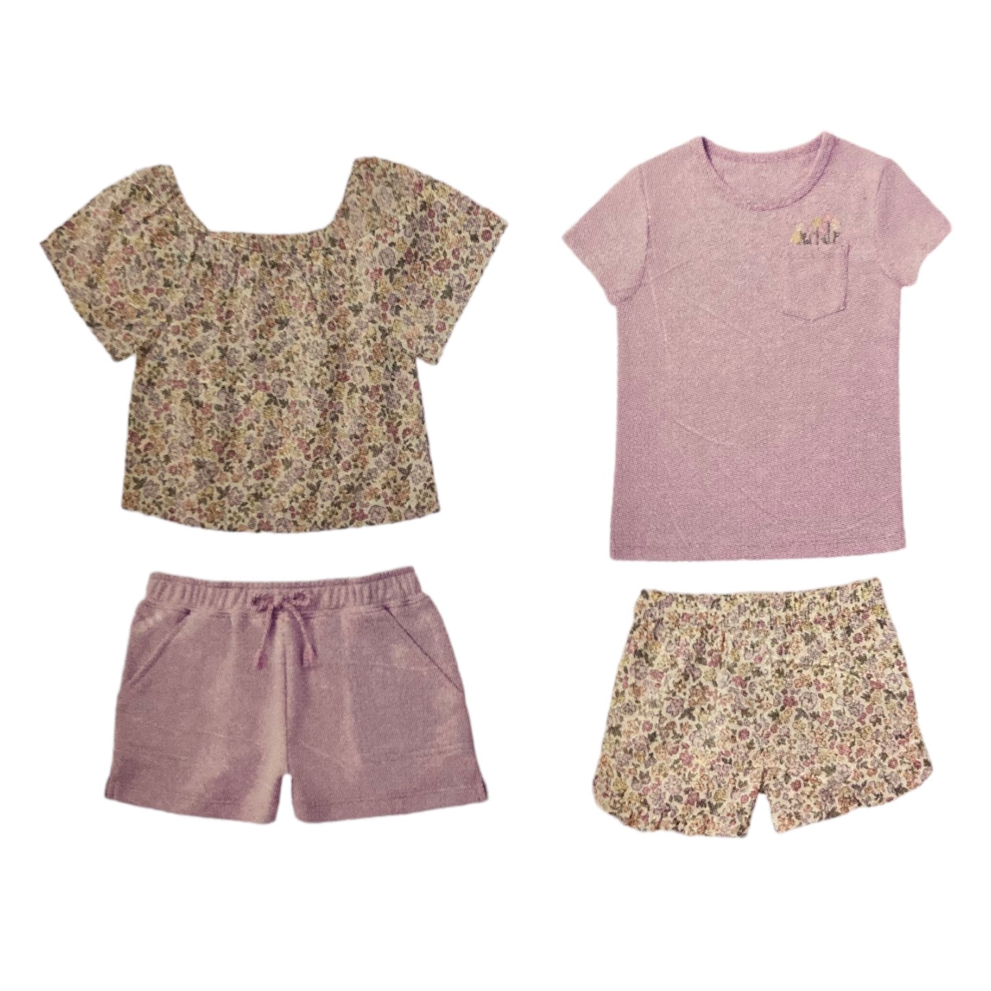 Member's Mark Girl's Infant/Toddler 4 Piece My Favorite Mix & Match Playwear Set