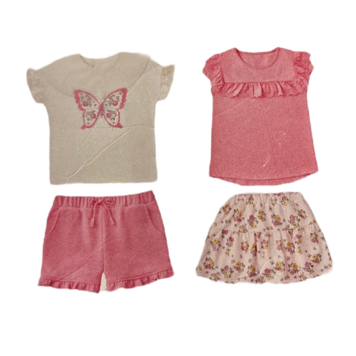 Member's Mark Baby & Toddler Girl's 4-Piece Shorts & Tops Playwear Set