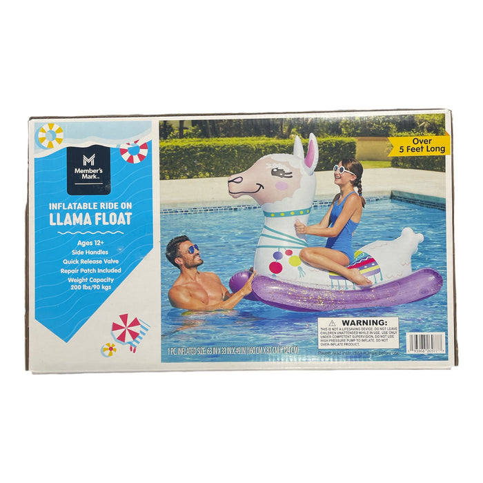 Member's Mark Fun Inflatable Ride On Pool Float with Side Handles