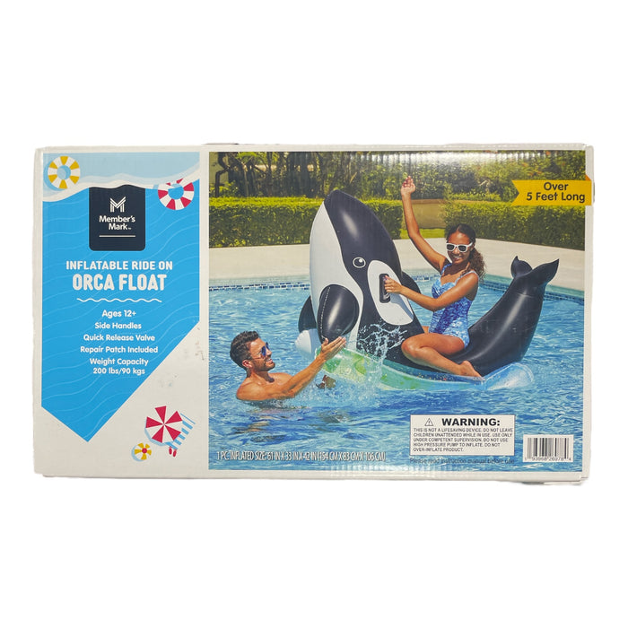 Member's Mark Fun Inflatable Ride On Pool Float with Side Handles