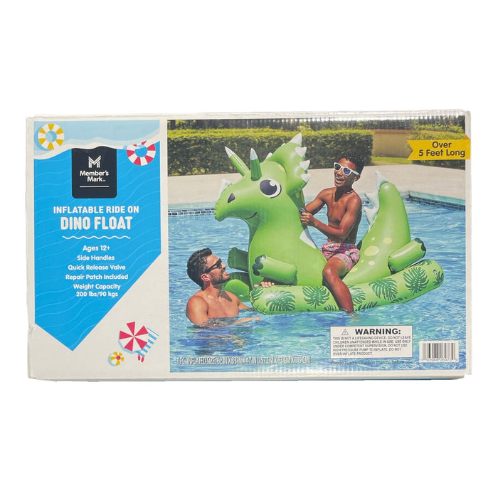 Member's Mark Fun Inflatable Ride On Pool Float with Side Handles ...