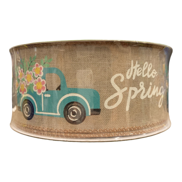 Spring Themed Ribbon Member's Mark Premium Spring Theme Wire Edge Ribbon, 2.5