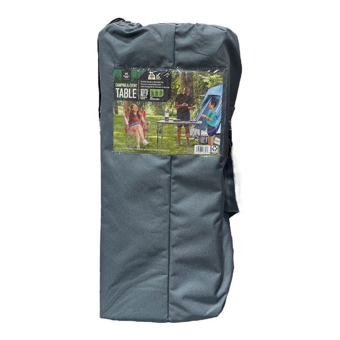 Member's Mark Adjustable Camping & Event Aluminum Table w/ Storage Bag, Gray