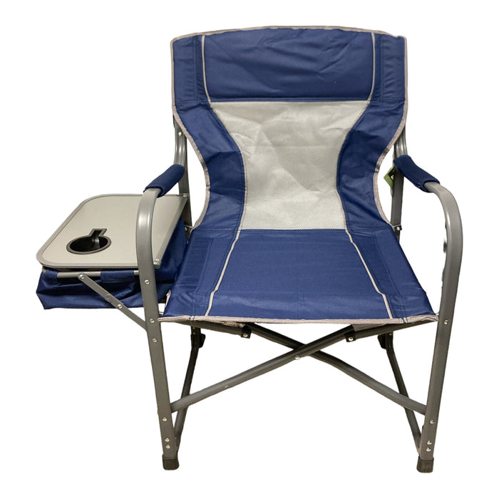 Member's Mark Oversized Director's Chair with Fold Away Cooler, Deep Cobalt