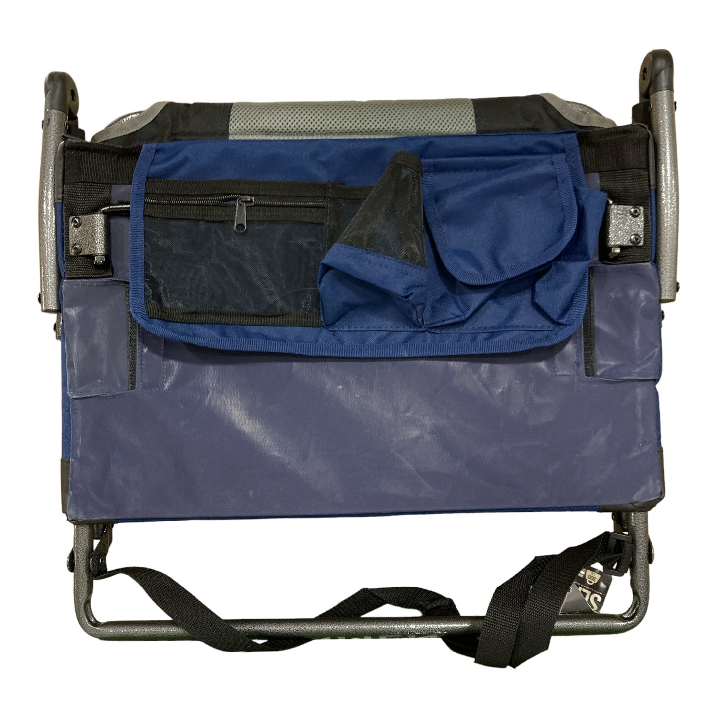 Member's Mark Deluxe Folding Stadium Seat With Lumbar Support, Dark Bl