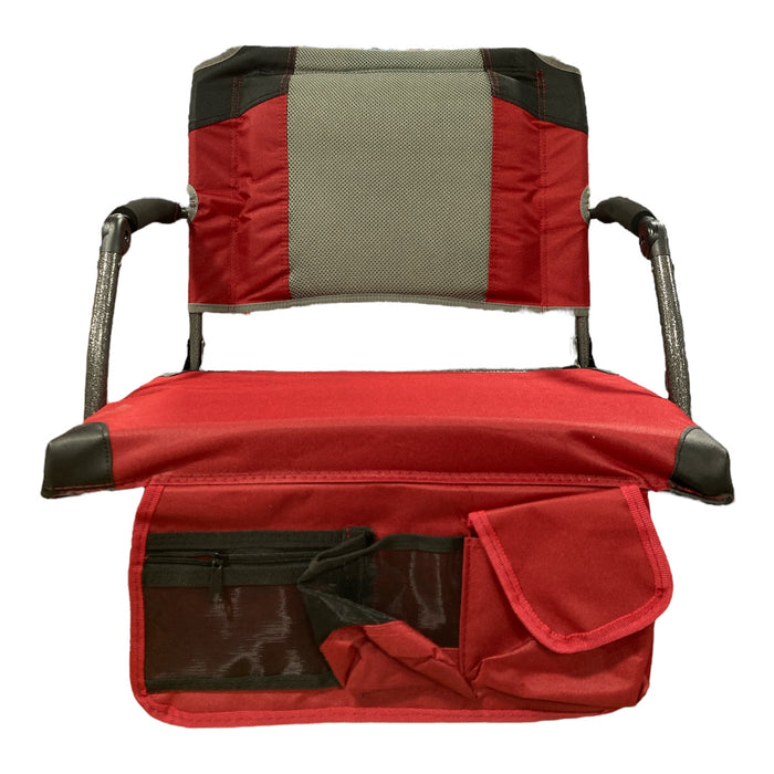 Member's Mark Deluxe Lightweight Folding Stadium Seat With Lumbar Support, Red