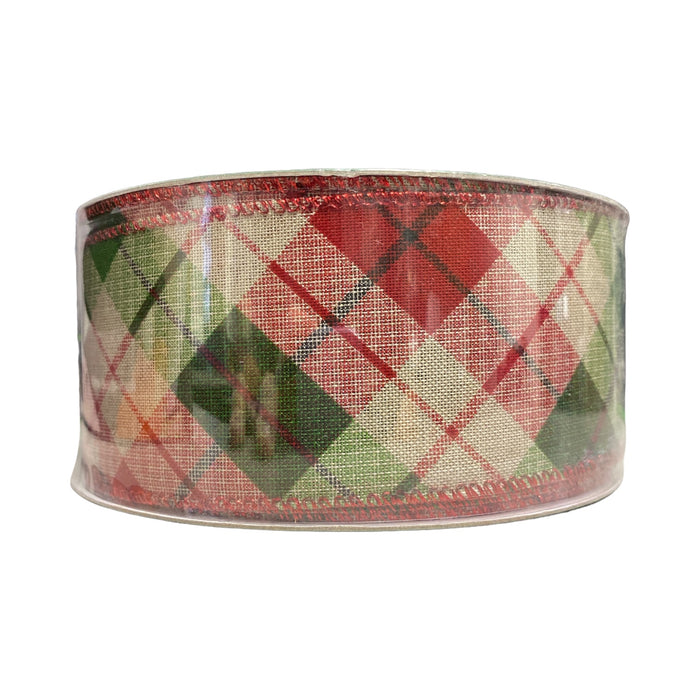 Member's Mark Premium Wired Edge Holiday Ribbon, 2.5" Wide x 50 Yards