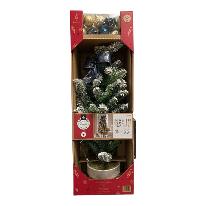 Member's Mark 40 Warm White Pre-Lit Mini Tree & Decorating Kit