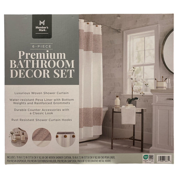 Member's Mark 6-Piece Premium Bath Set, Rust