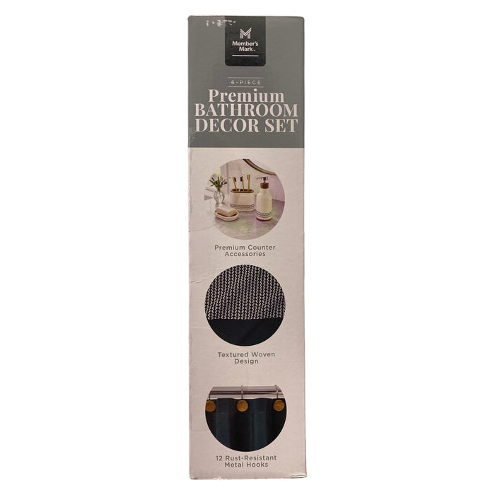 Member's Mark 6-Piece Premium Bath Set, Dark Teal