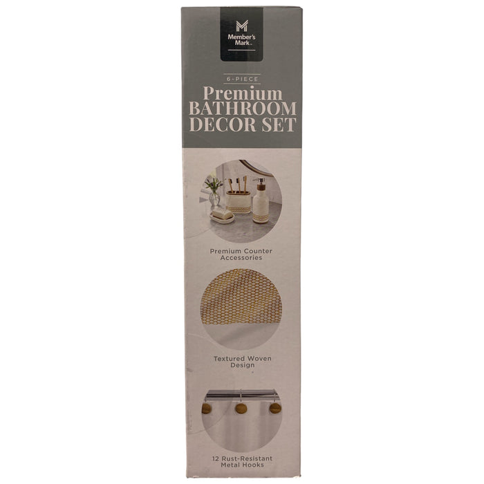 Member's Mark 6-Piece Premium Bath Set, Golden Sunshine