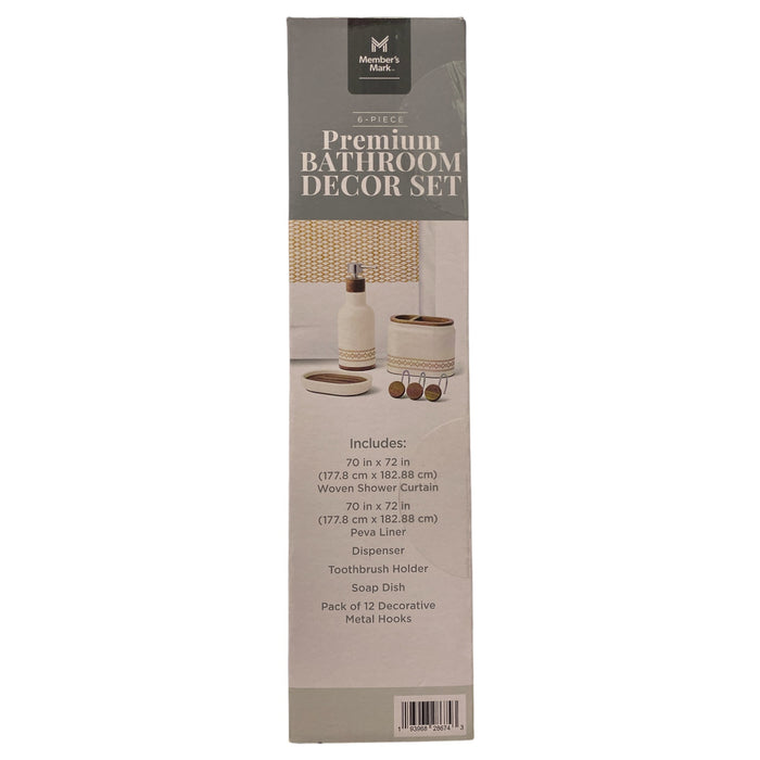 Member's Mark 6-Piece Premium Bath Set, Golden Sunshine